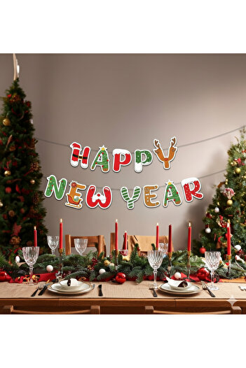 Deniz Party Store New Year Happy New Year Banner Colorful