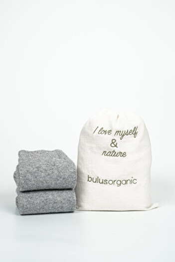 Buluş Organic 2-Pack Winter Unisex Organic Sheep Wool Socks