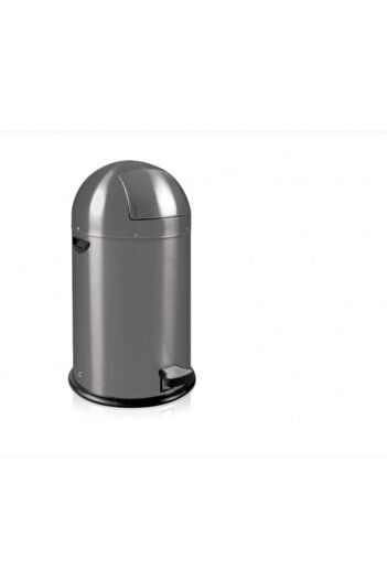 ECO EKO Kickcan grey trash can, designer model, lid with damping closure, 33 liters, 35 x 70-h cm