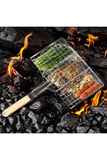 Grillmate Stainless steel grill for fish and meat, 32 X 19 cm |