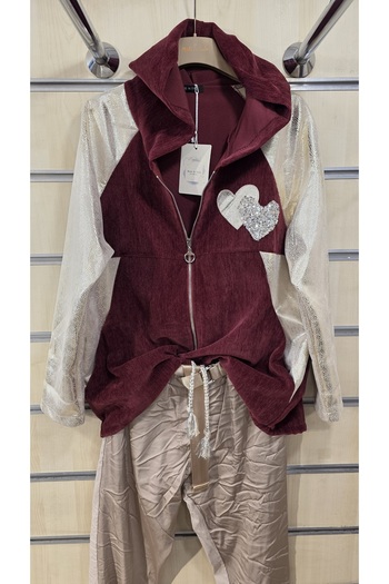 Park Moda Velvet Jacket Gilded Hooded