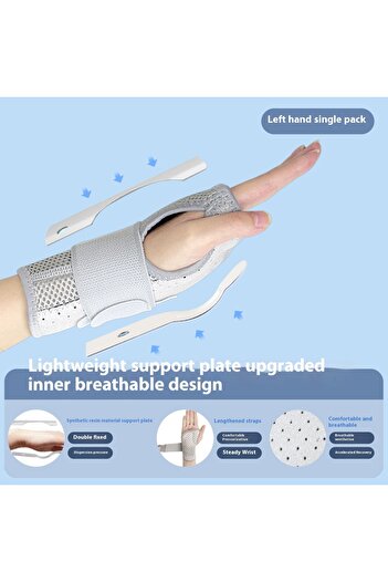 Choice M Grey left hand Wrist fixator, wrist guard, tendon sheath, joint support, wrist strap, male wrist g