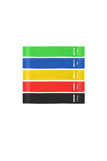 Choice black 5Pcs Fitness Elastic Band Resistance Band Yoga Exercise Training Gym Fitness Sports Ring Sport