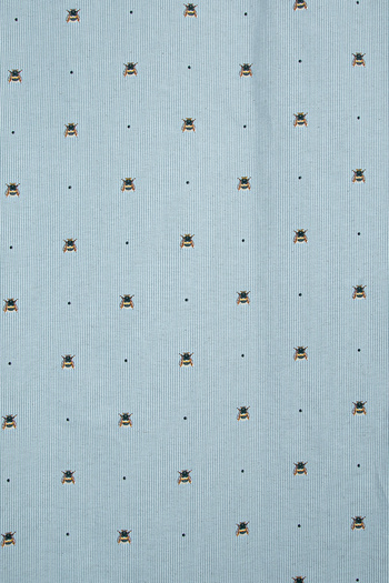 Premier Home Children's Lined Background Curtain Bee Patterned Gray V4 180X225