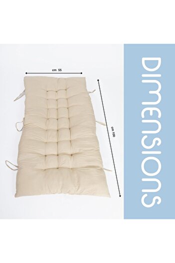 theplayroom Children's Rocking Mattress - Stress Reducing Bed for Reading, Napping, and Swinging | Beige | Easy