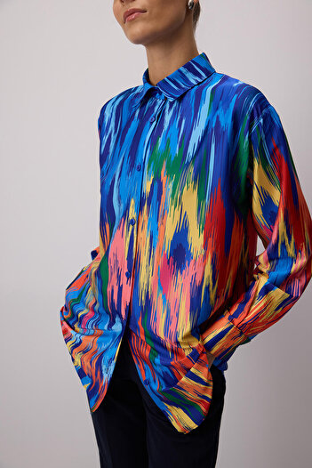 Touché Privé PATTERNED SATIN SHIRT