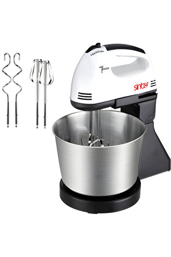 Other Handheld Kitchen Mixer with Bowl — 7 Speeds, 4 Attachments, 450W