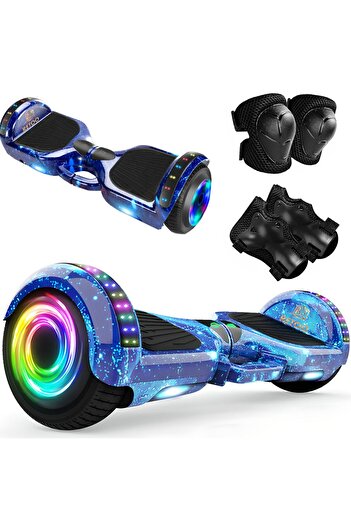 Other Electric Hoverboard — 6.5" Wheels, Bluetooth Speaker, LED Lights, with Protective Gear