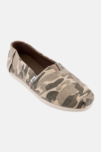 Toms Women Alpargata Camouflage Slip On Flats, Multicolor