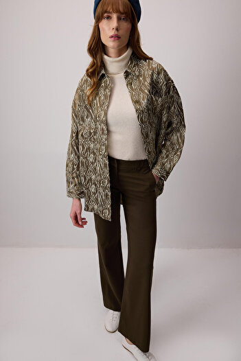 Touché Privé Patterned pocket detail shirt