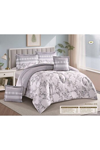 Moon Winter bedspread, Nafrouns, fixed filling, patterned, velvet, on soft fur, dimensions 170 x 220