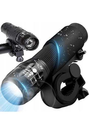 Other Lampka rowerowa przednia na baterie LED do 100 m