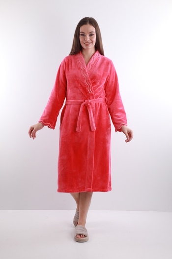 Wild Love 100% Bamboo Women's Shawl Collar Dressing Gown / Bathrobe