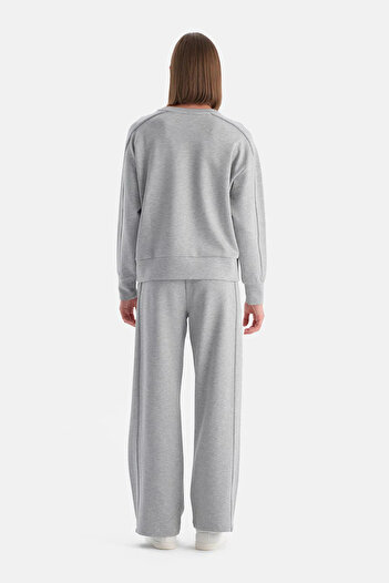 Dagi Bis Yaka Polyviskon Sweatshirt