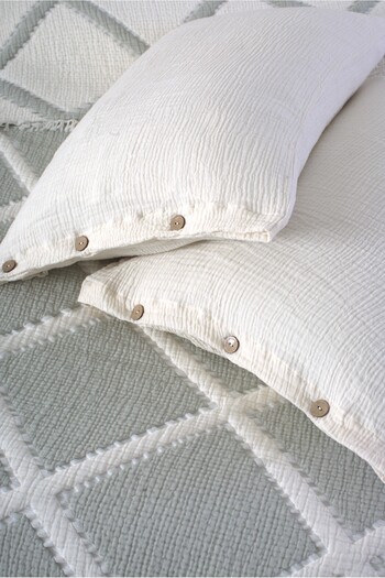 Cottonest Lüks 4 Katlı Multi Muslin %100 Pamuk Çift Kişillik Yatak Örtüsü 230x250 Cm Battal Boy 2 Yastıklı