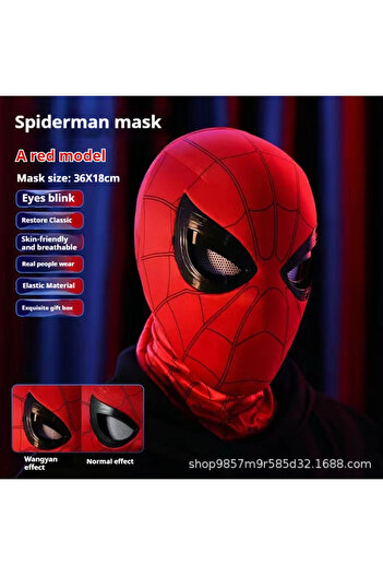 Choice 1 Spiderman No ring Spiderman Mascara Headgear Cosplay Moving Eyes Electronic Mask Spider Man Remot