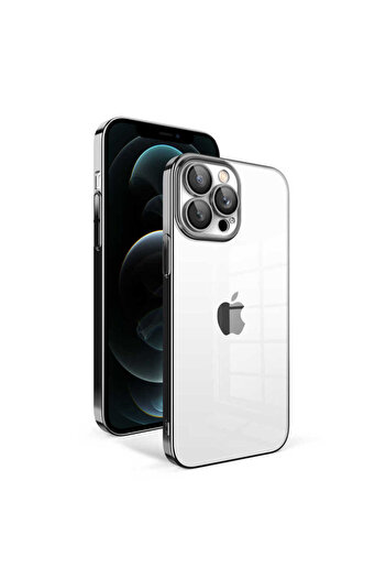 Aden Tknc Garage Case with Color Frame for iPhone 12 Pro Max Compatible Camera Protection-Black