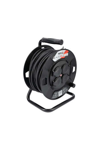 yato Drum Extension Cord 40 m – 4 Sockets, Durable Cable H 05 RR-F