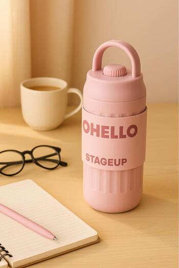 Shotay Fashion Steel Thermos Flask 460 ml Pink - Sht-St-8097