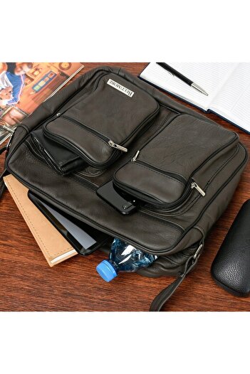 Other Men's bag, genuine leather, flap, Beltimore