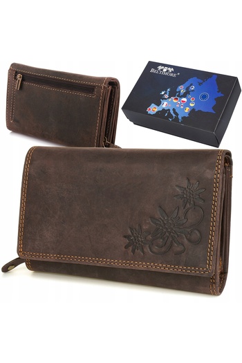 Other Beltimore premium brown nubuck leather wallet for women