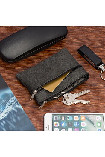 Other KEY CASE large three-compartment key case flat long spacious wallet