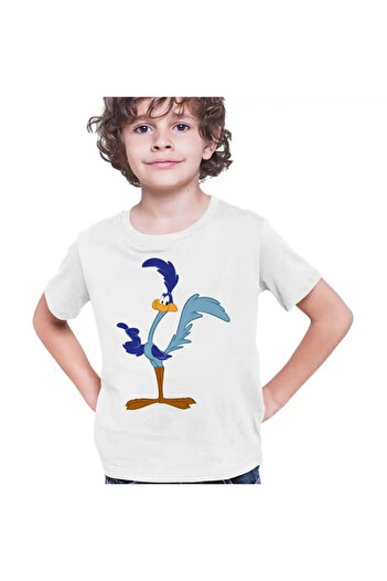 OEM Kids Boys T-Shirt Coyote Ostrich Bip Bip Cartoons
