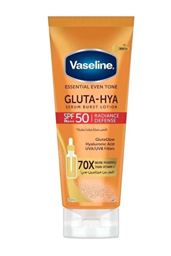 Vaseline 2 Pieces Gluta Glow Serum Lotion, Shine Protection, SPF 50 PA+++, with Gluta Glow