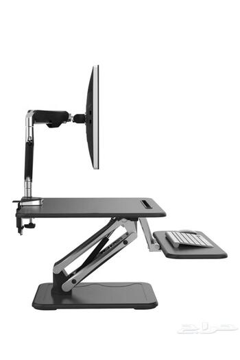 Switch Hydraulic desk stand for use while standing and sitting (new)