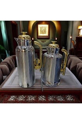 As Luxury stainless steel tea and coffee thermos set, two colors