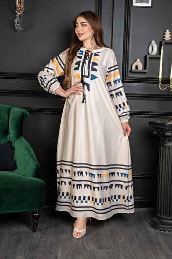 Ron Long printed jalabiya