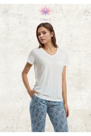 Loule Women's Clothing Short Sleeve Pajama Set L1.Ar.320.9.001