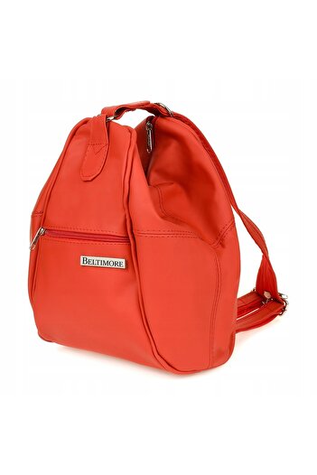 Other Red Women's Leather Backpack Beltimore Handbag