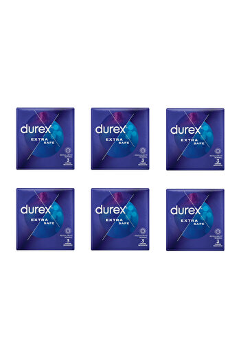 Durex Extra Safe, Set of 18 Condoms, Regular Fit Normal