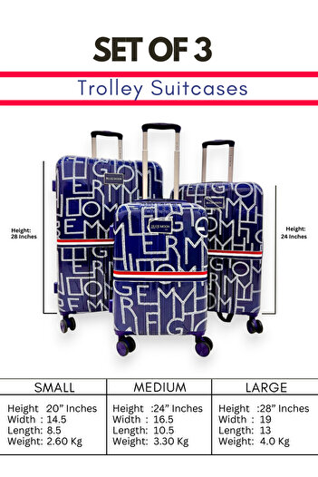 Generic Hard-Sided Cabin Trolley Luggage | Durable & Lightweight Unbreakable Polypropylene (PP) Suitcases