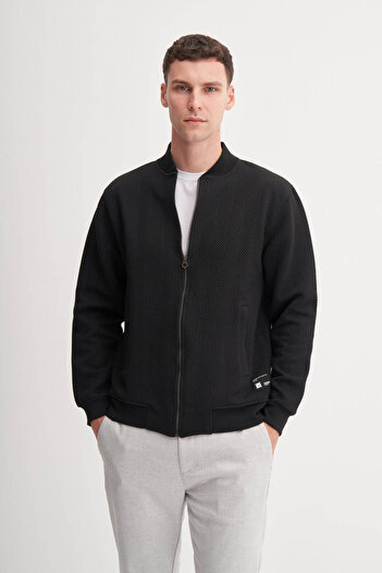 Cazador Black Men's Cardigan 53400