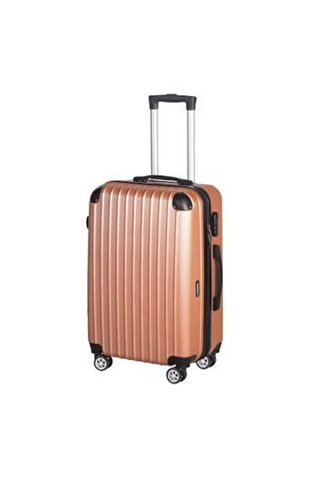 Vigor Traveling 4 ABS trolley suitcase 55 cm red-gold color
