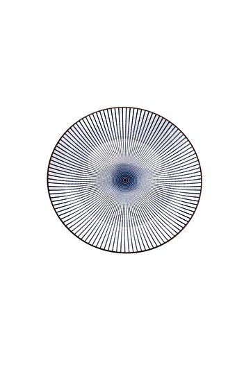 Other Plate | NAVIA | Dinner plate, navy blue with brown rim | 27 cm | 927311