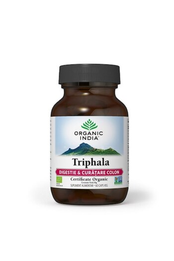 Organic India Triphala for digestion and colon cleansing 60 capsules