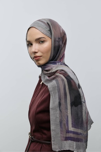 Modakaşmir Natura Pattern Bamboo Shawl