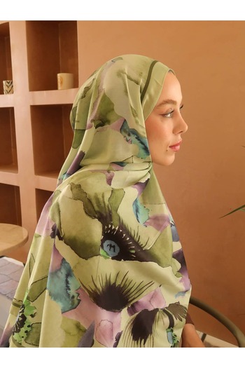 Modakaşmir شال قطني بنمط ليفورا