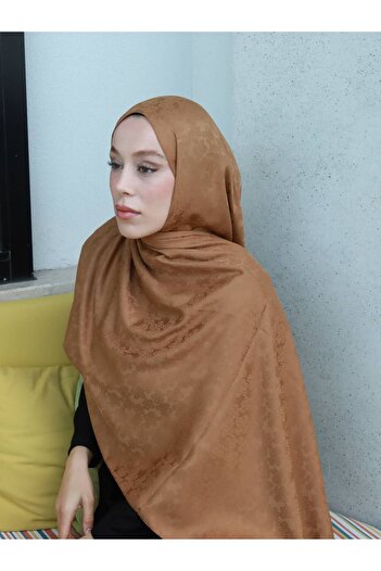 Modakaşmir Silky Jacquard Series Amber Pattern Shawl