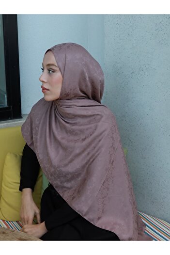 Modakaşmir Silky Jacquard Series Amber Pattern Shawl