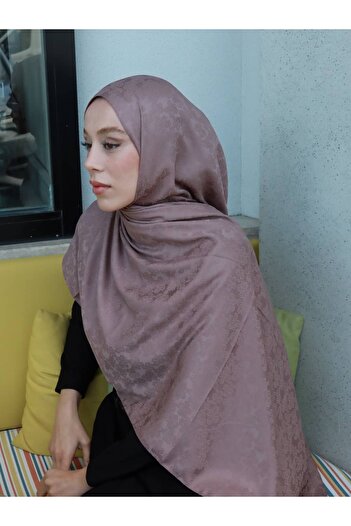 Modakaşmir Silky Jacquard Series Amber Pattern Shawl
