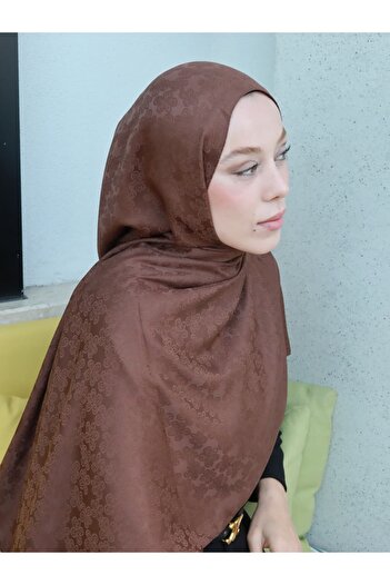 Modakaşmir Silky Jacquard Series Amber Pattern Shawl