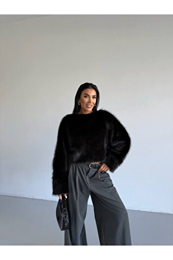 MEECY Women's Premium Fur Sweater