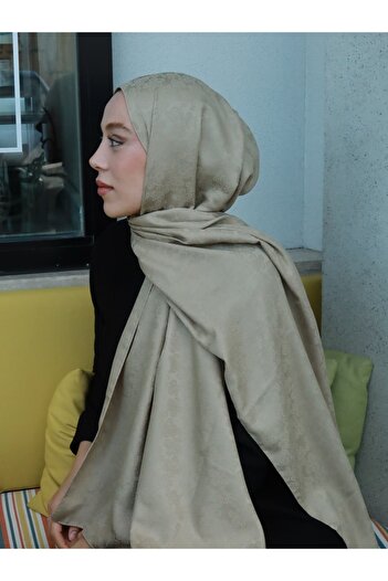 Modakaşmir Silky Jacquard Series Amber Pattern Shawl