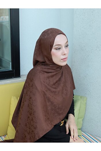Modakaşmir Silky Jacquard Series Amber Pattern Shawl