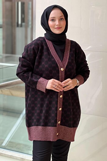Ghisa Patterned Knitwear Cardigan