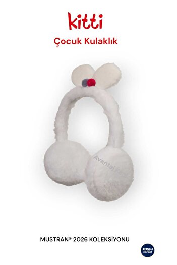 Mustran Kitti Adjustable Plush Children's Headphones |   Flexible Wire Structure – Shaped Rabbit Ears |